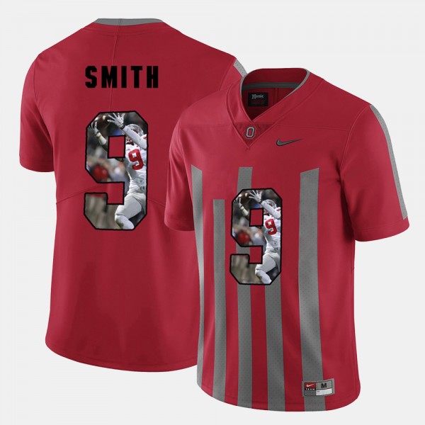 Ohio State Buckeyes Devin Smith Men's #9 Red Pictorial Fashion College Football Jersey 2404YYSG6